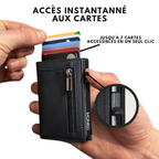 Portefeuille intelligent et compact en cuir | Monéo