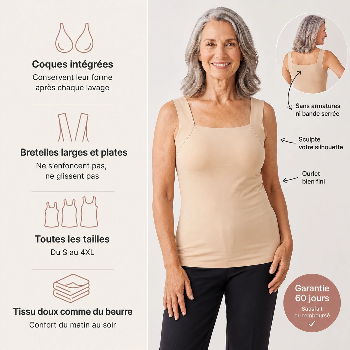 Débardeur Maintien Confort