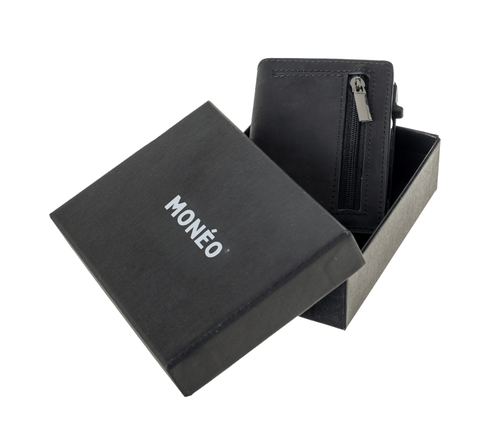 Portefeuille intelligent et compact en cuir | Monéo