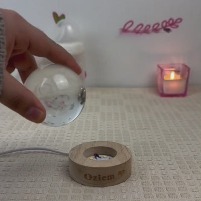 Lumivie - Sphère lumineuse gravée